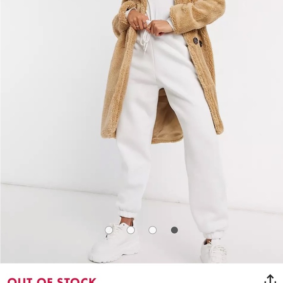 ASOS QED London Double Breasted Teddy Coat - Picture 6 of 12